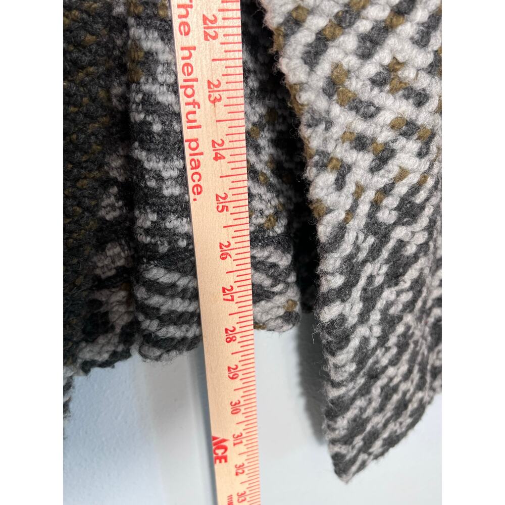 Lucky Brand Wool Size S Cardigan Lagenlook Layering Thick Knit Draped Oversized - Picture 11 of 12